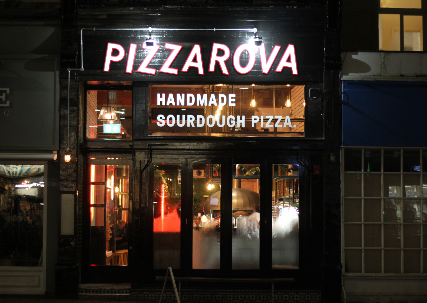 Exterior of Pizzarova Wapping Wharf Bristol Location