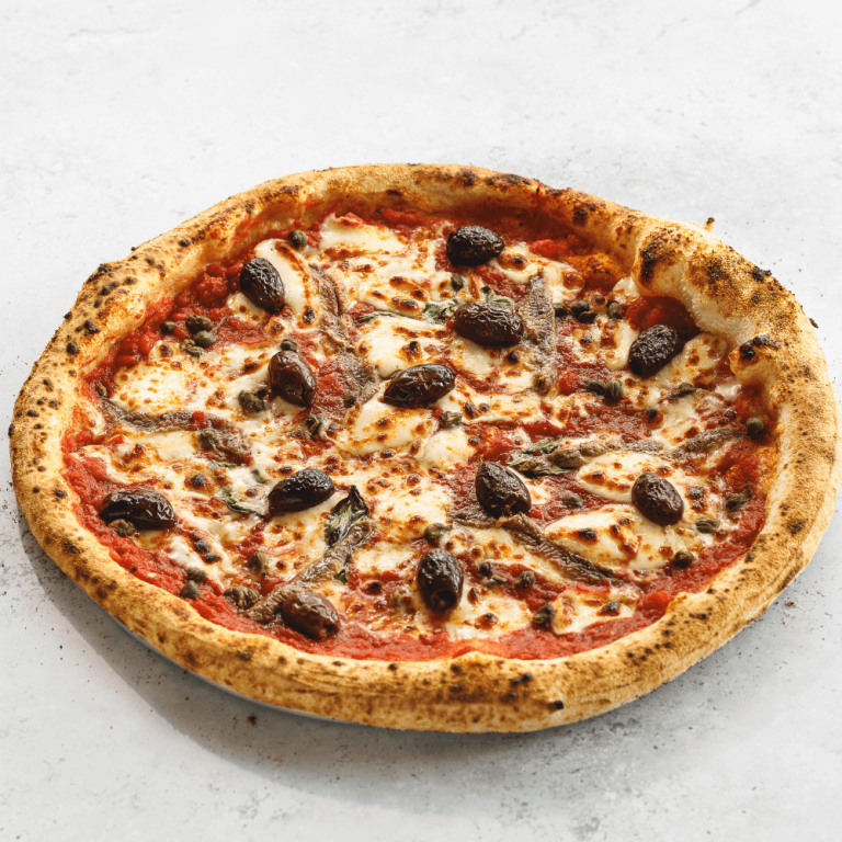 ANCHOVY, KALAMATA OLIVES, CAPERS